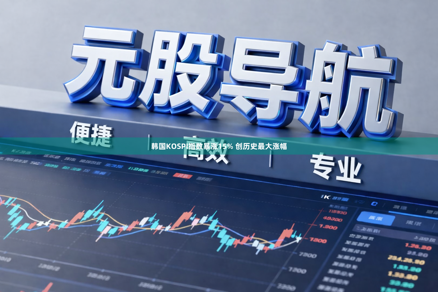 韩国KOSPI指数暴涨15% 创历史最大涨幅