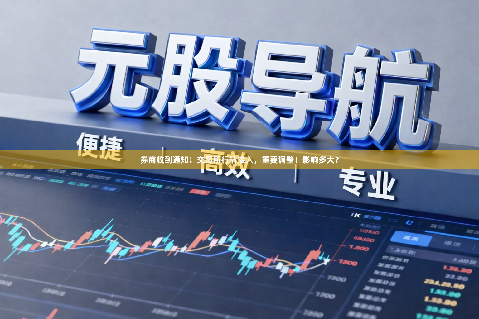 券商收到通知！交易所行情接入，重要调整！影响多大？