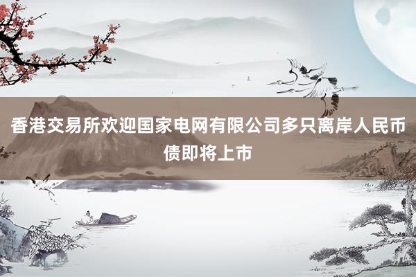 香港交易所欢迎国家电网有限公司多只离岸人民币债即将上市